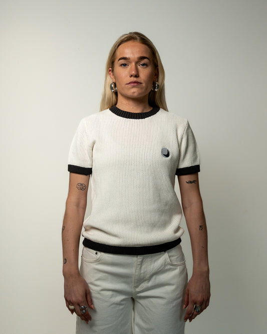 Knit tee white