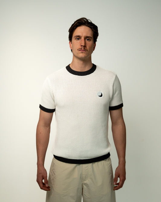 Knit tee white