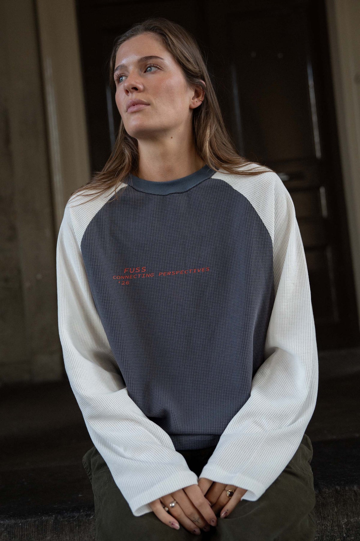 Waffle Longsleeve Blue