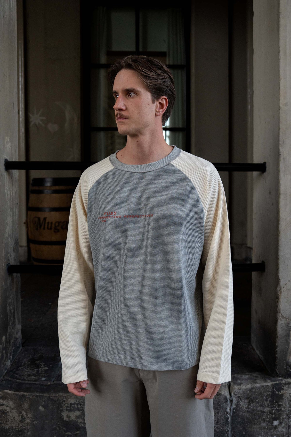 Waffle longsleeve Gray