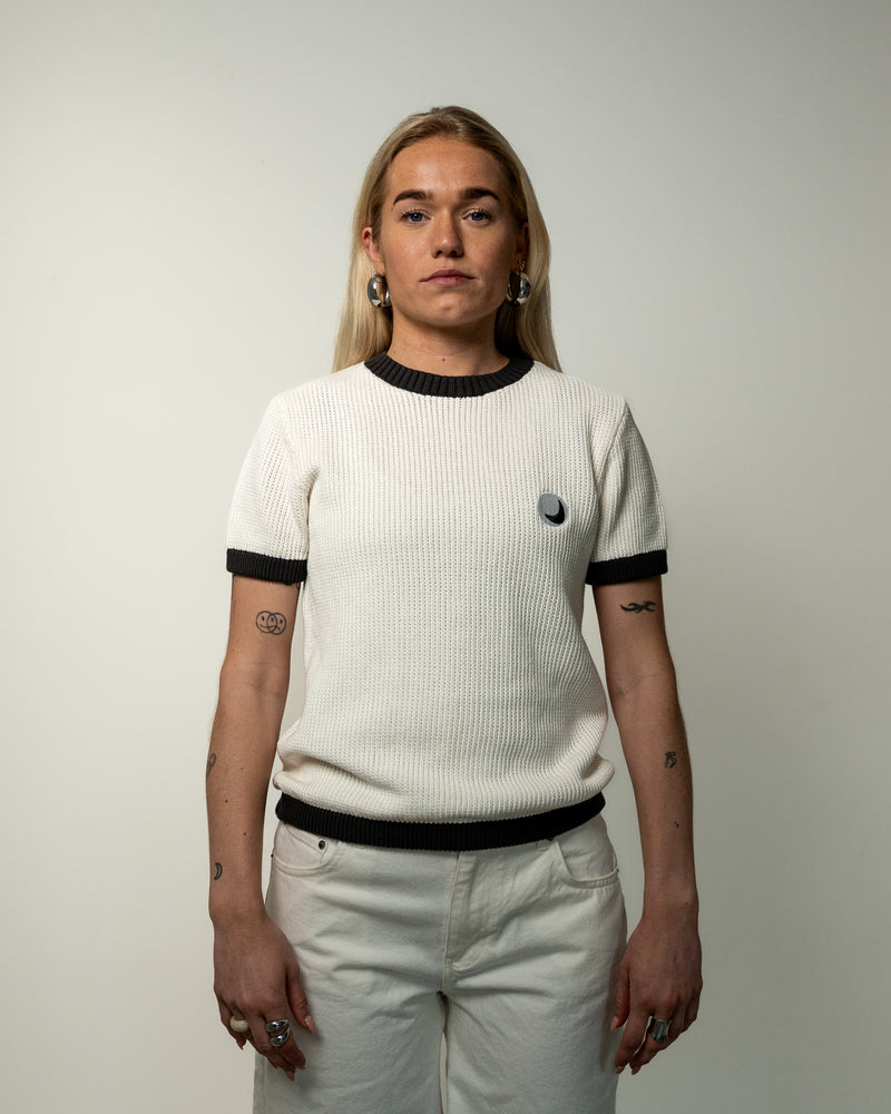 Knit tee white