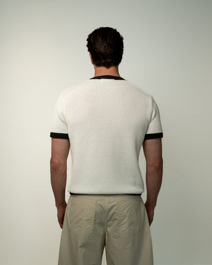 Knit tee white