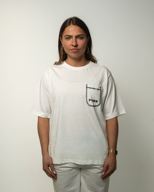 Pocket tee white