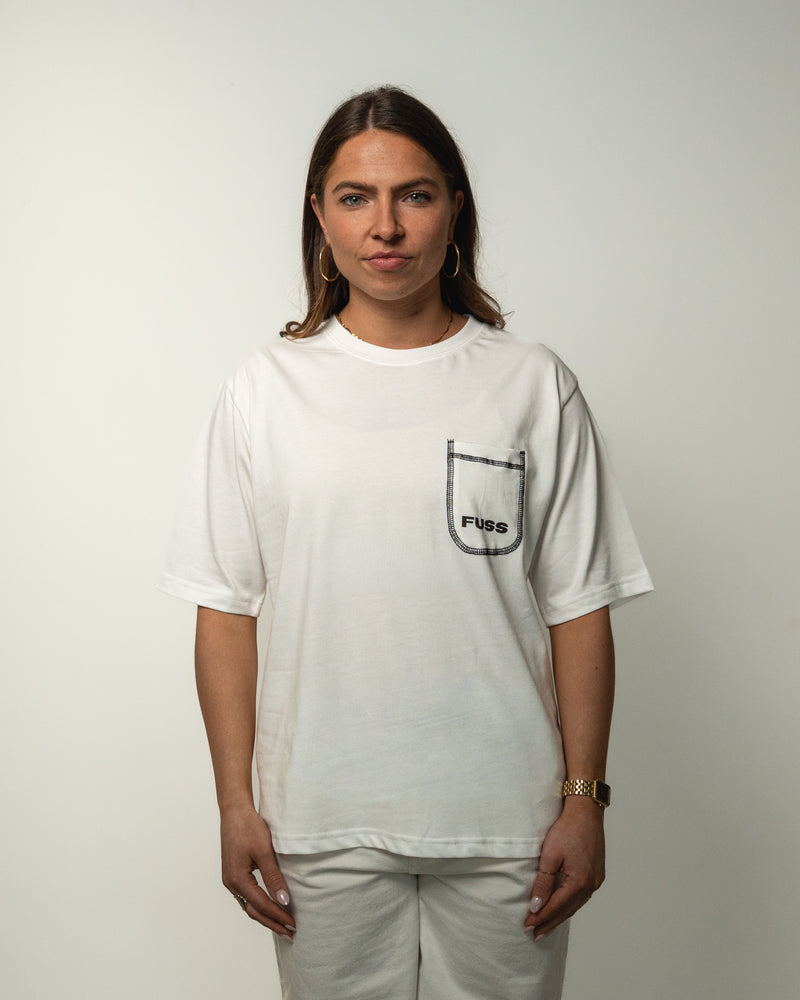 Pocket tee white