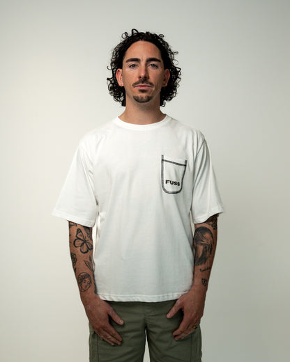 Pocket tee white