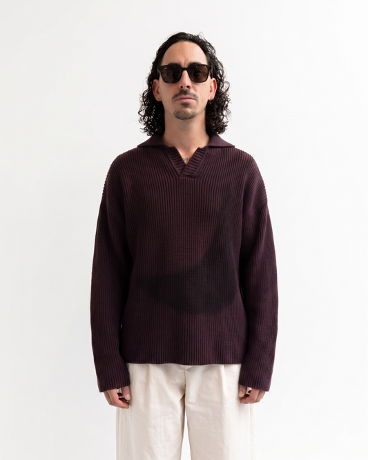 Polo longsleeve purple